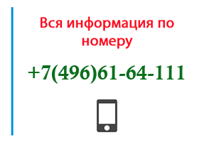 Номер 4966164111 - оператор, регион и другая информация