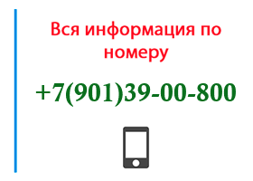 Номер 9013900800 - оператор, регион и другая информация