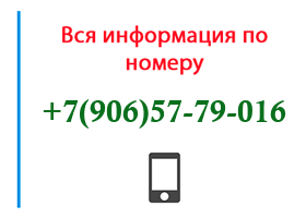 Номер 9065779016 - оператор, регион и другая информация