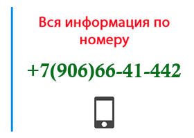 Номер 9066641442 - оператор, регион и другая информация