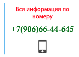 Номер 9066644645 - оператор, регион и другая информация