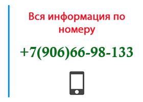 Номер 9066698133 - оператор, регион и другая информация