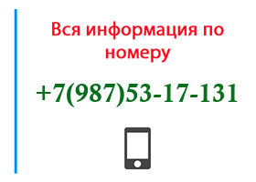 Номер 9875317131 - оператор, регион и другая информация