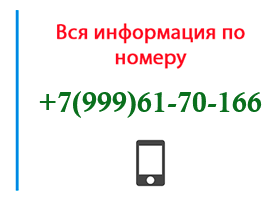Номер 9996170166 - оператор, регион и другая информация