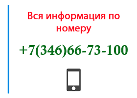 Номер 3466673100 - оператор, регион и другая информация