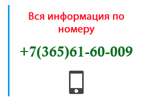 Номер 3656160009 - оператор, регион и другая информация