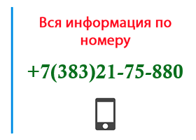 Номер 3832175880 - оператор, регион и другая информация
