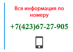 Номер 4236727905 - оператор, регион и другая информация