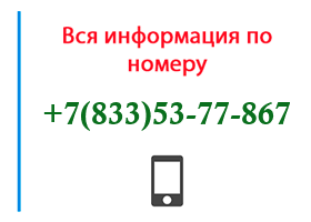 Номер 8335377867 - оператор, регион и другая информация