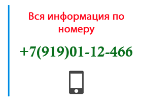 Номер 9190112466 - оператор, регион и другая информация