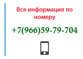 Номер 9665979704 - оператор, регион и другая информация