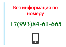 Номер 9938461665 - оператор, регион и другая информация